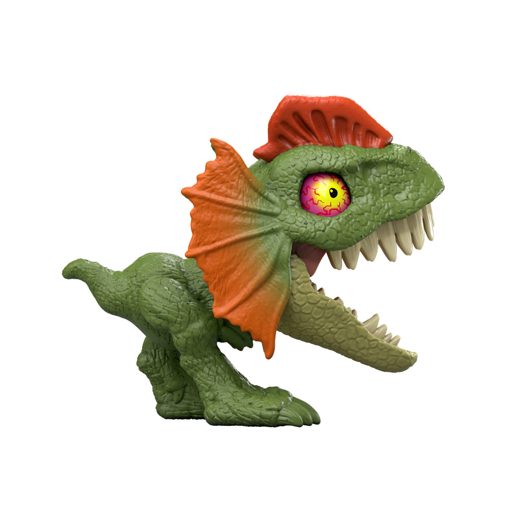 Jurassic World Mighty Little Biters Dinosaur Toy With Bite Action, Eye Change, Collectible Figure