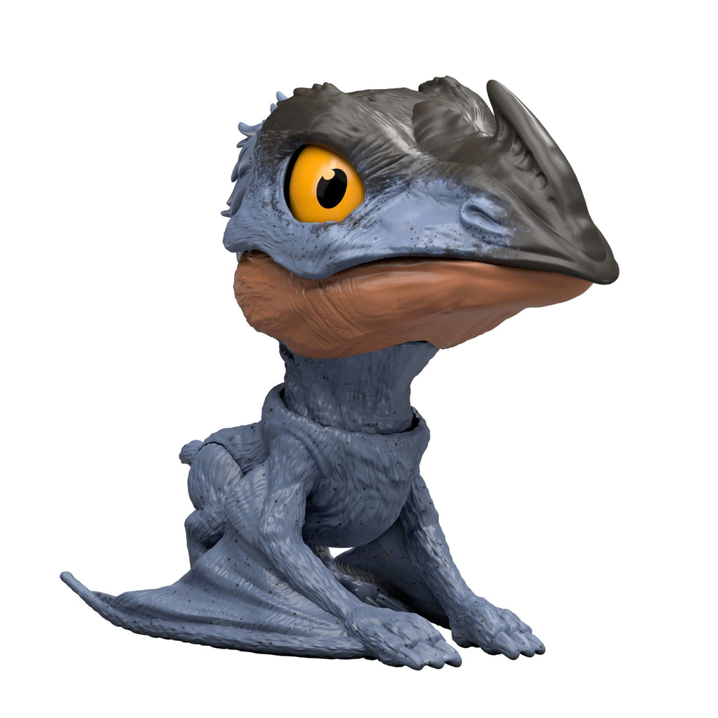 Jurassic World Mighty Little Biters Dinosaur Toy With Bite Action, Eye Change, Collectible Figure