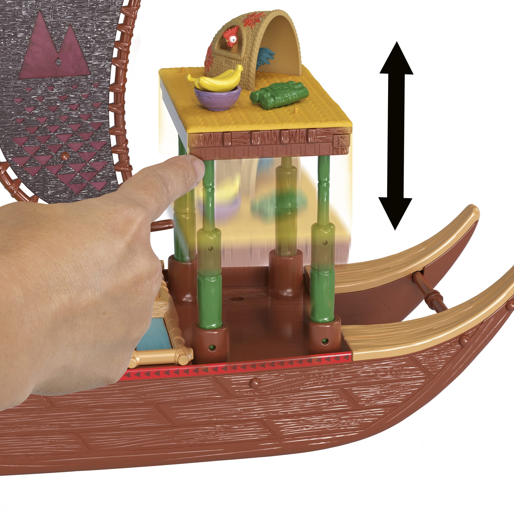 Moana 2 Set de Juego Bote de Aventuras con Mini Muñeca y Accesorios