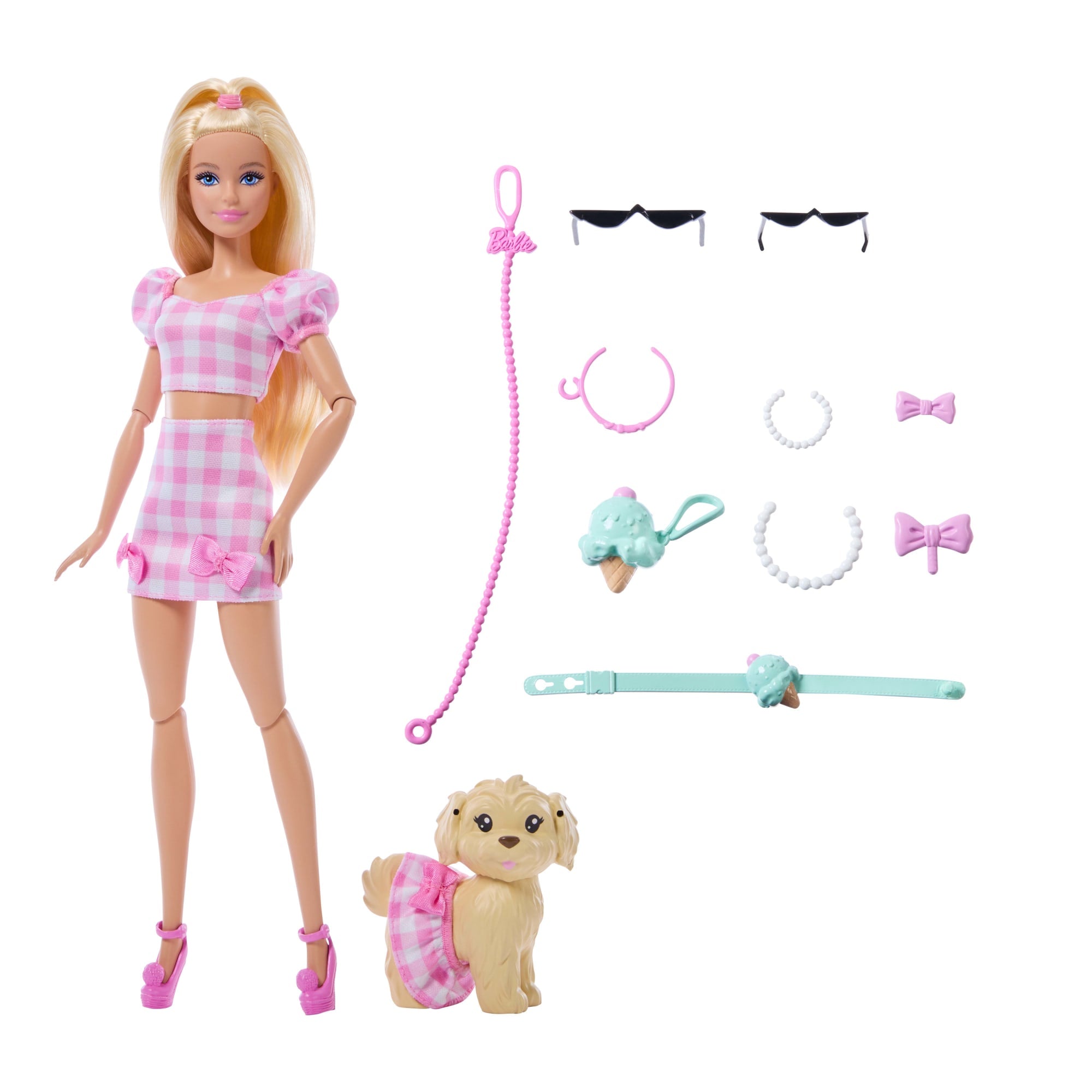 Barbie Fashion & Beauty Muñeca Looks Iguales Malibú y Perrito