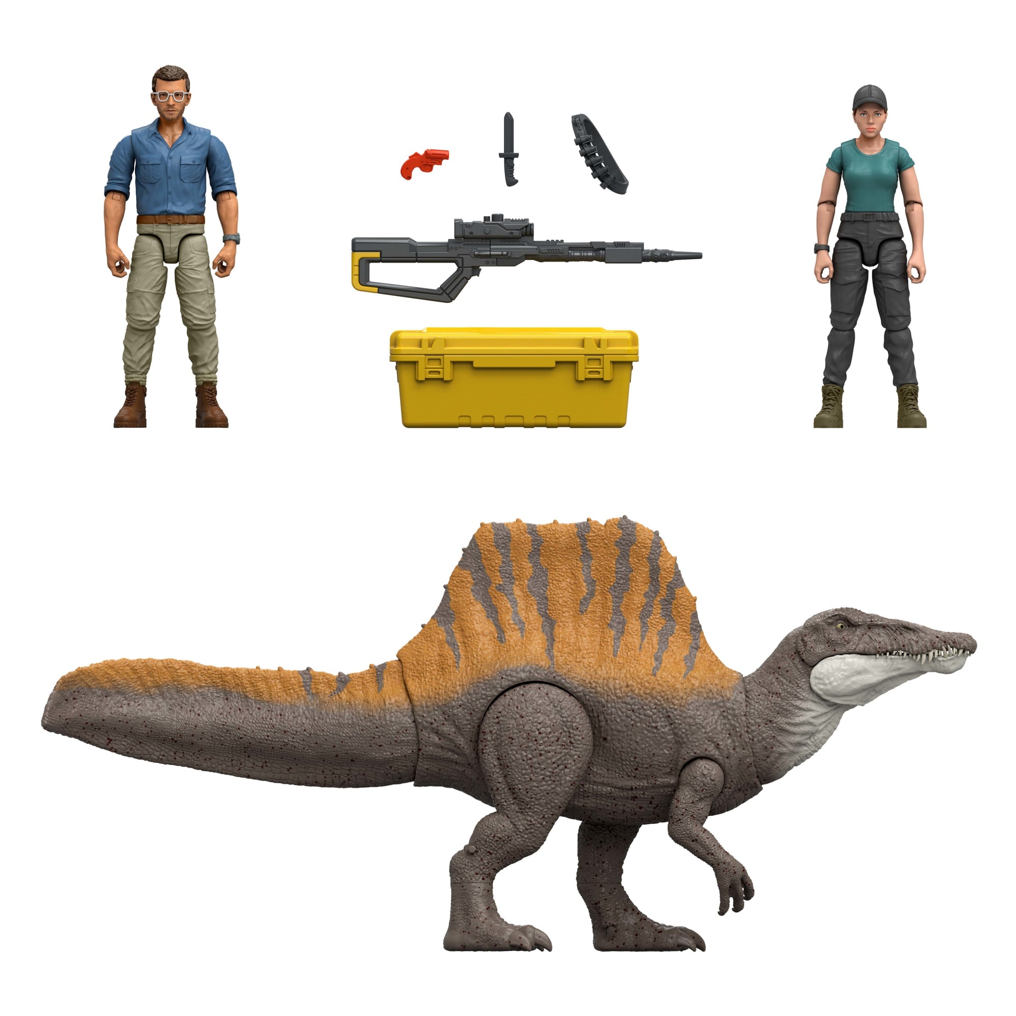 Jurassic World Rebirth Storypack With Exclusive Spinosaurus, 2 Human Figures & Accessories