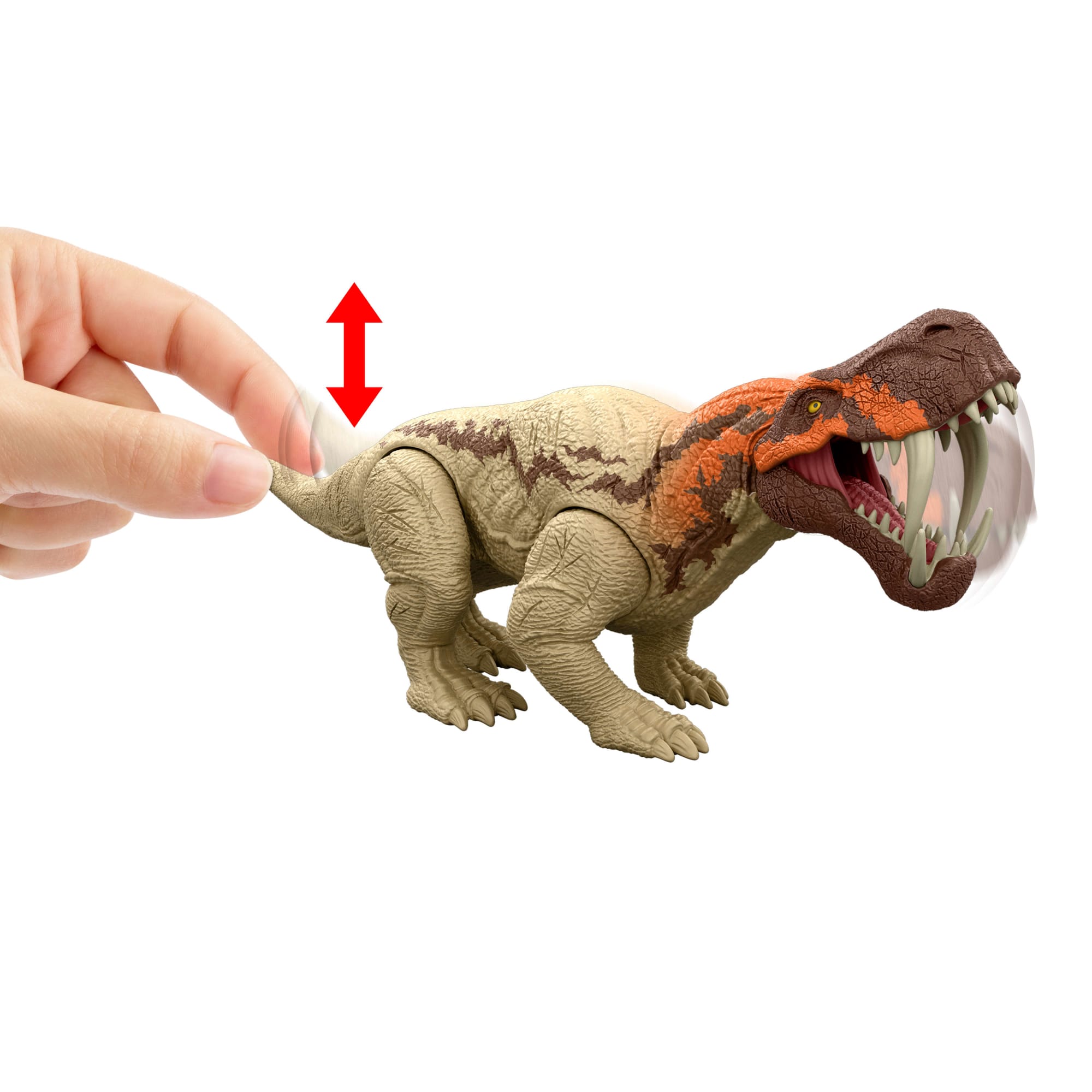 Jurassic World Rebirth Strike Attack Inostrancevia Dinosaur Toy With Single Strike Action, Authentic Posable Design
