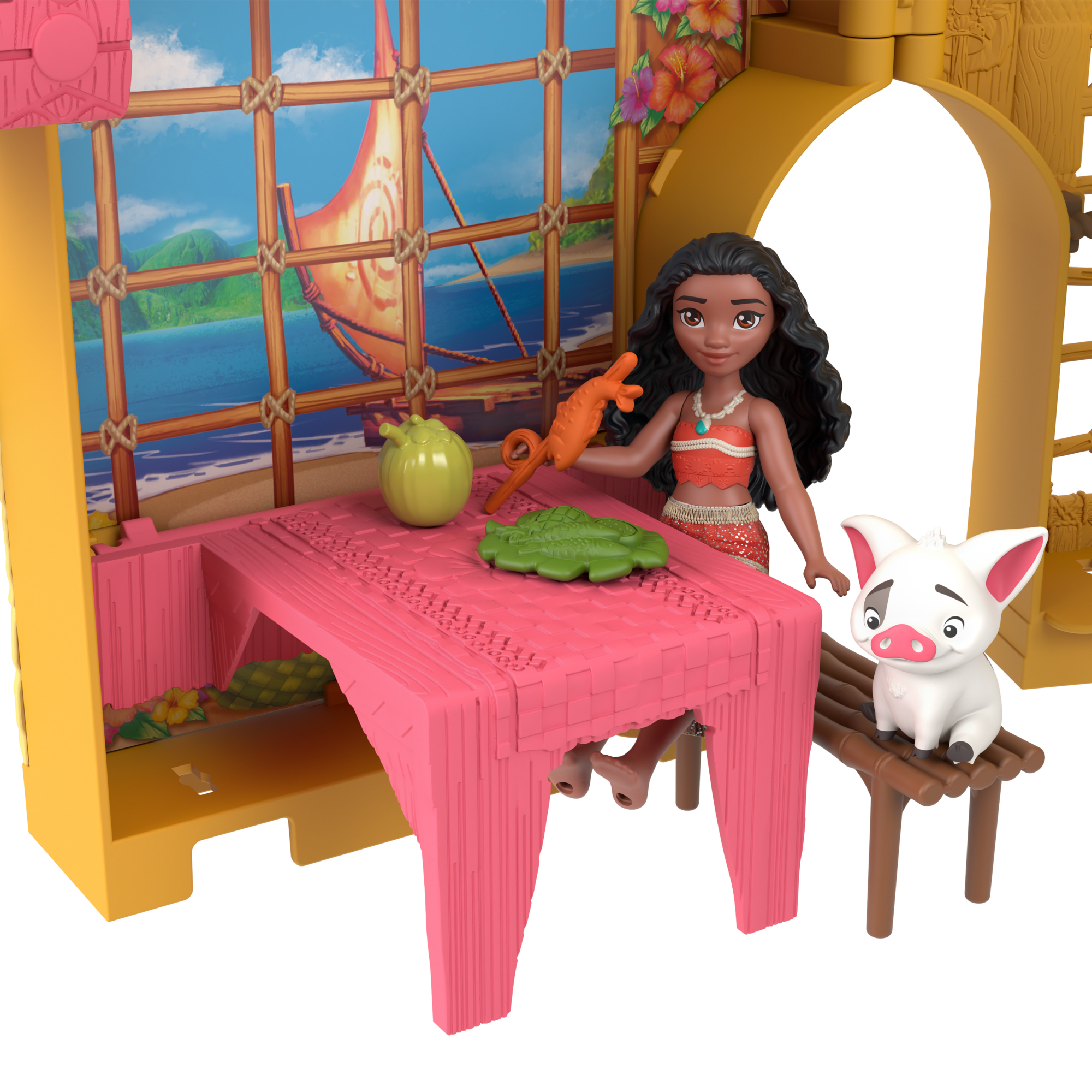 Disney Princesa Casa de Muñecas Castilo de Moana Apilable