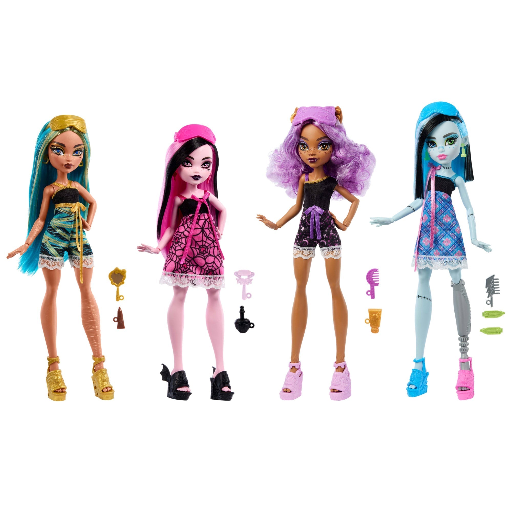 Monster High Muñeca Reveal Pijamas Monstruosas Frankie