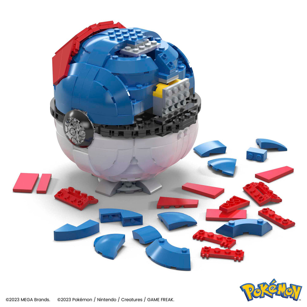 MEGA Pokémon Jumbo Great Ball Building Kit With Lights (299 Pieces), For Collectors