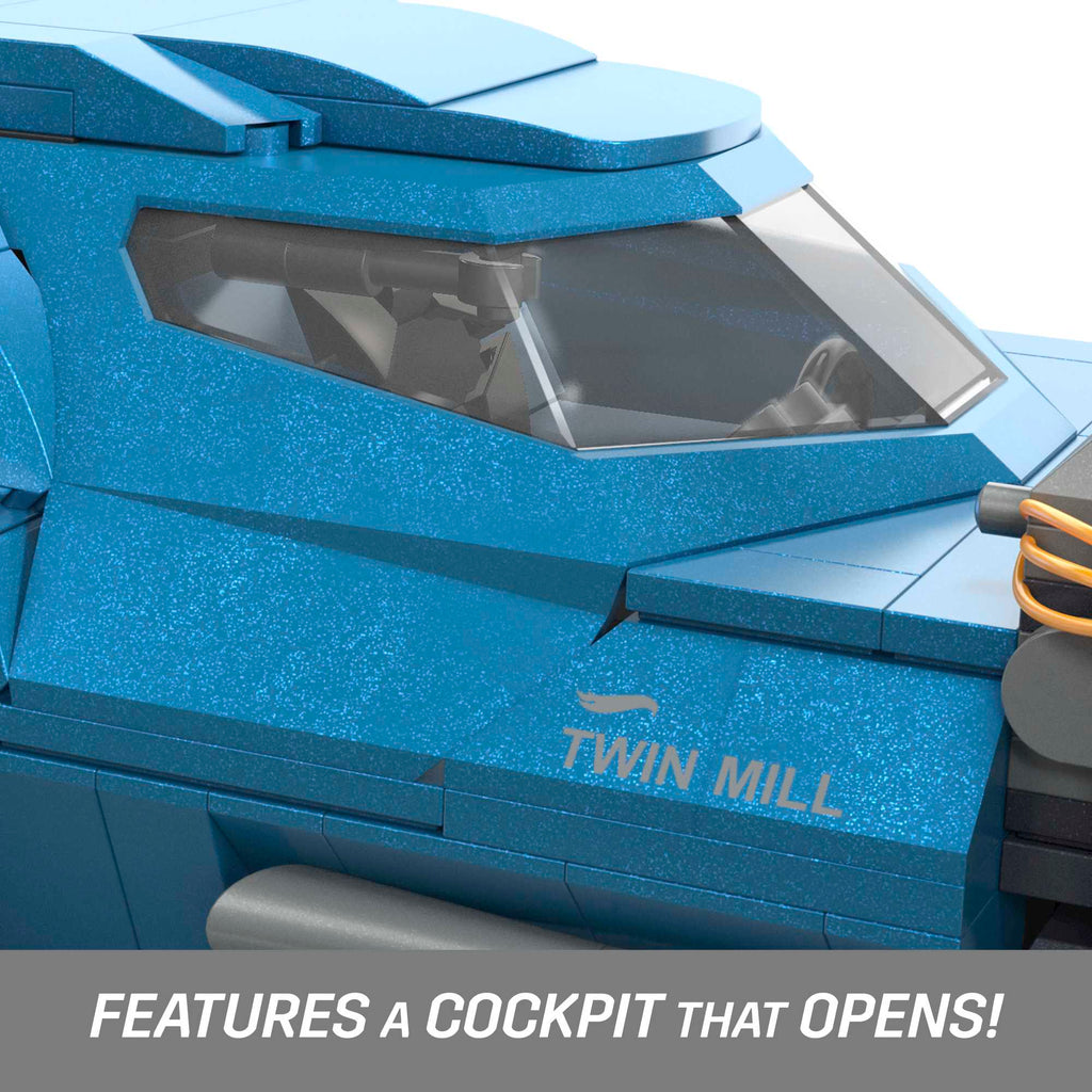 MEGA Hot Wheels Twin Mill Vehicle Building Kit (635 Pieces) For Collectors