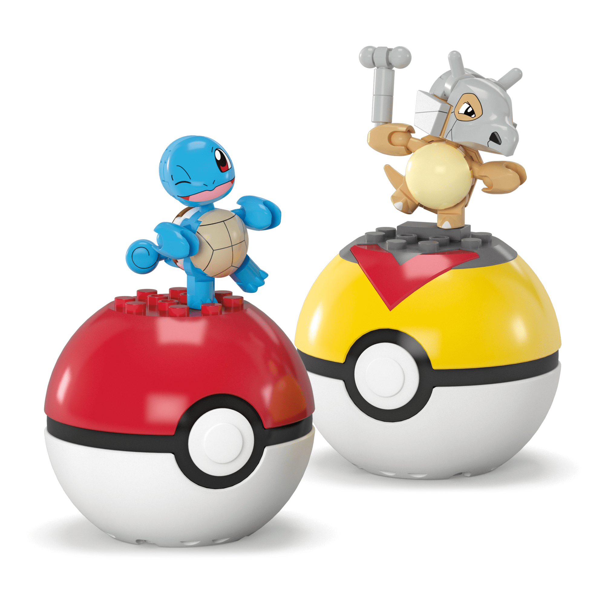 MEGA Pokémon Poké Ball Building Toy Kits With 2 Action Figures (45 Pieces) For Kids