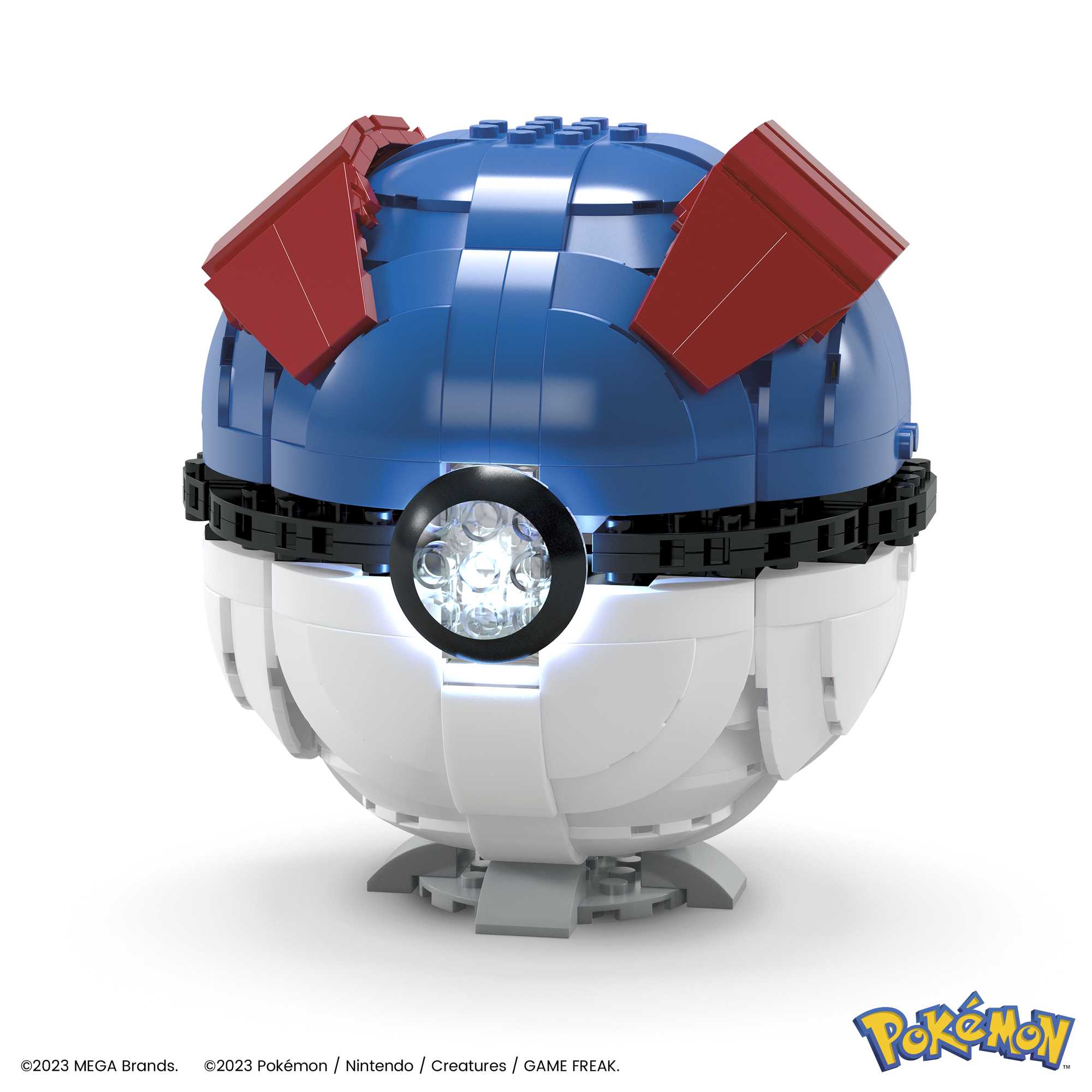 MEGA Pokémon Jumbo Great Ball Building Kit With Lights (299 Pieces), For Collectors