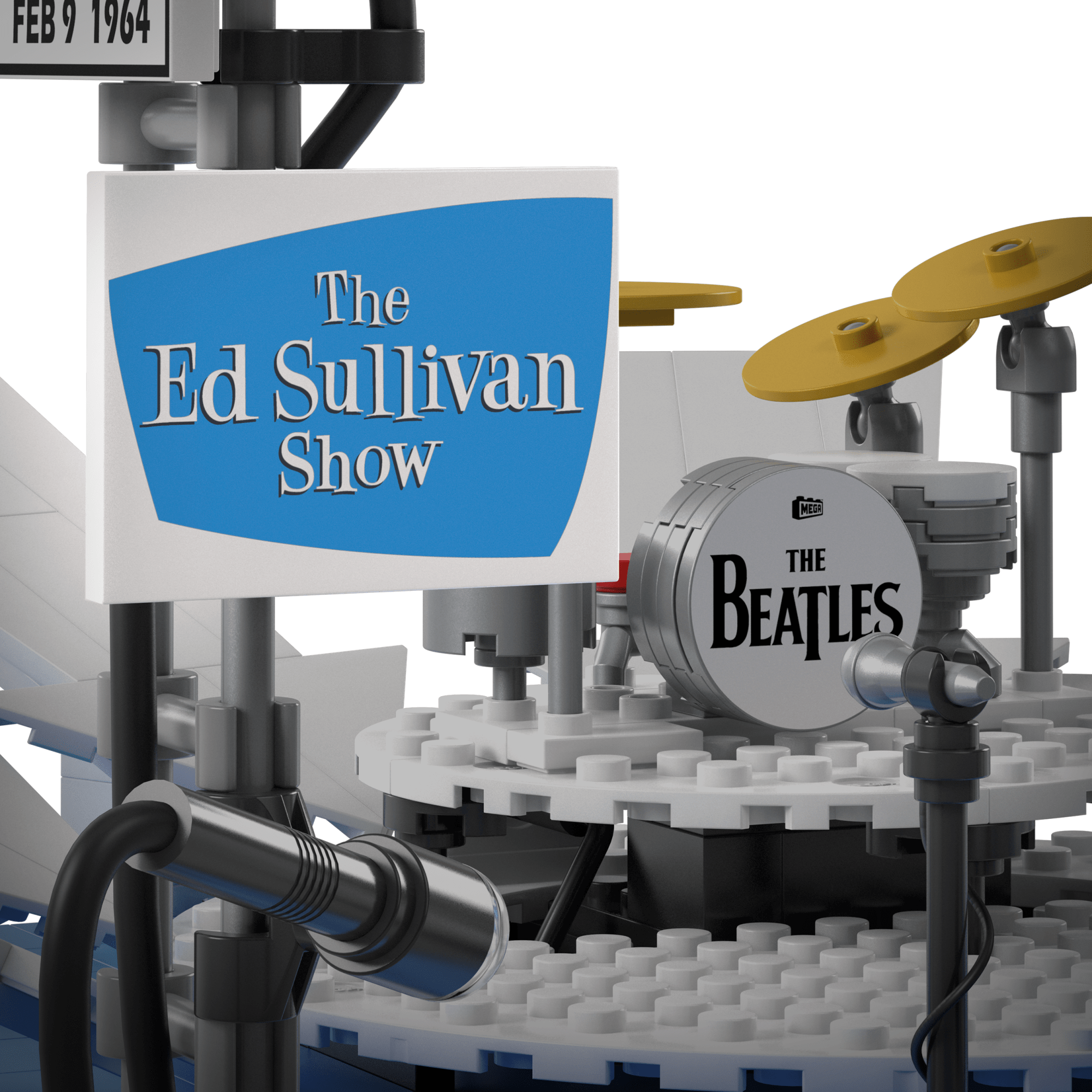 MEGA The Beatles Building Toy Kit With Lights (681 Pieces) For Collectors