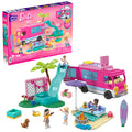 MEGA Barbie Dream Camper Adventure Building Kit Playset With 4 Micro-Dolls (580 Pieces)