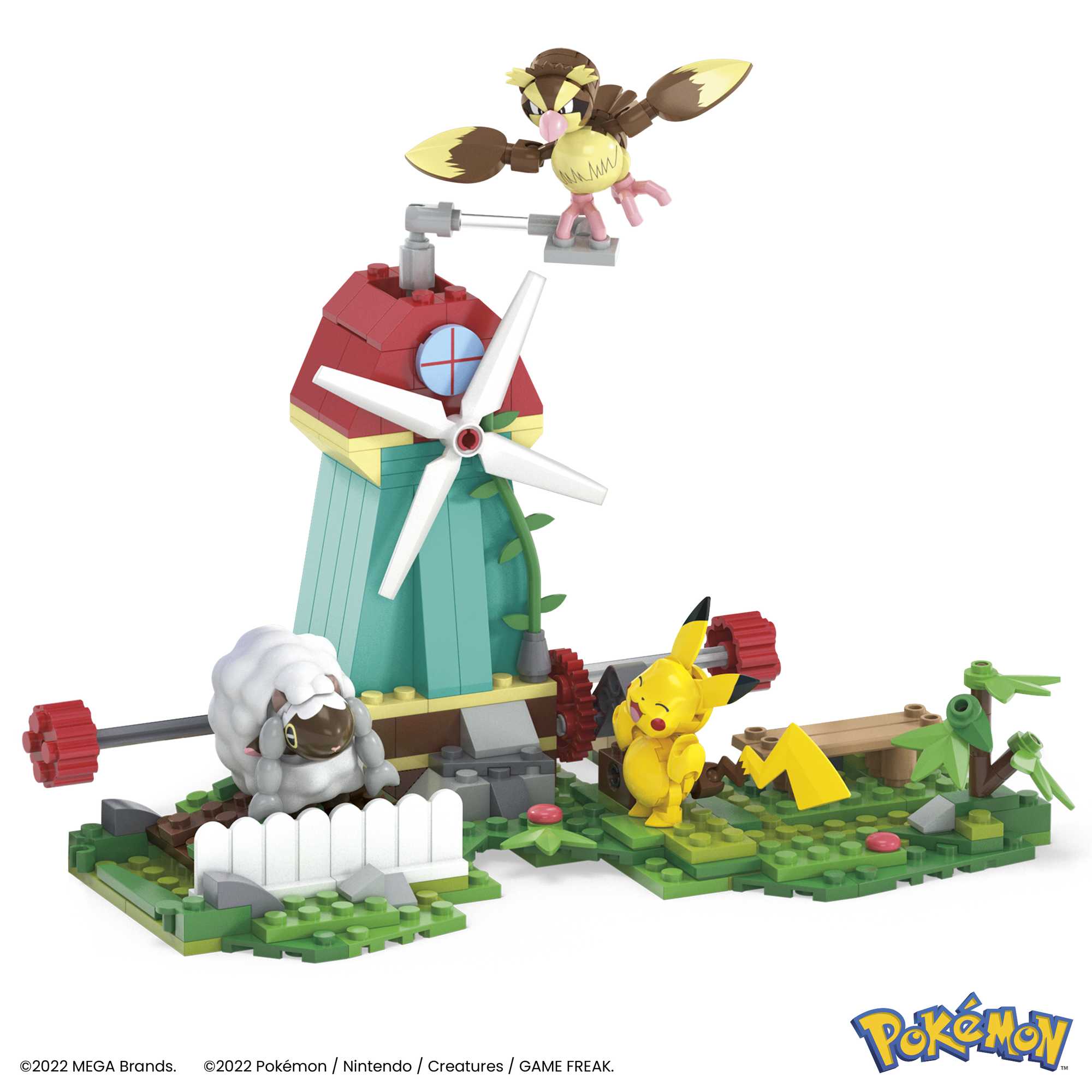 MEGA Pokémon Countryside Windmill With Action Figures, Building Set For Kids (240 Pcs)